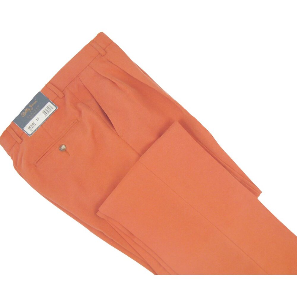 NEW Bobby Jones Players Pants!  31  Orange  Smooth Brushed Microfiber  Pleated